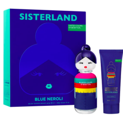 Set para Mujer Benetton Sisterland Blue Neroli Perfume EDT 80ml + Body Lotion 75ml