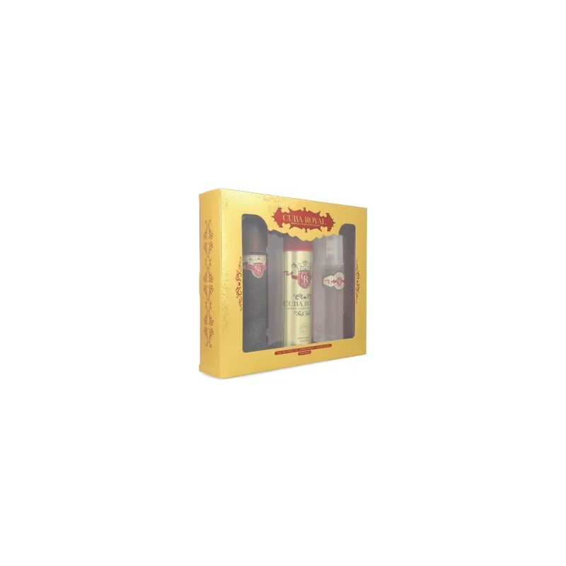 Conjunto Cuba Royal de 3 Piezas, Cuba 100Ml