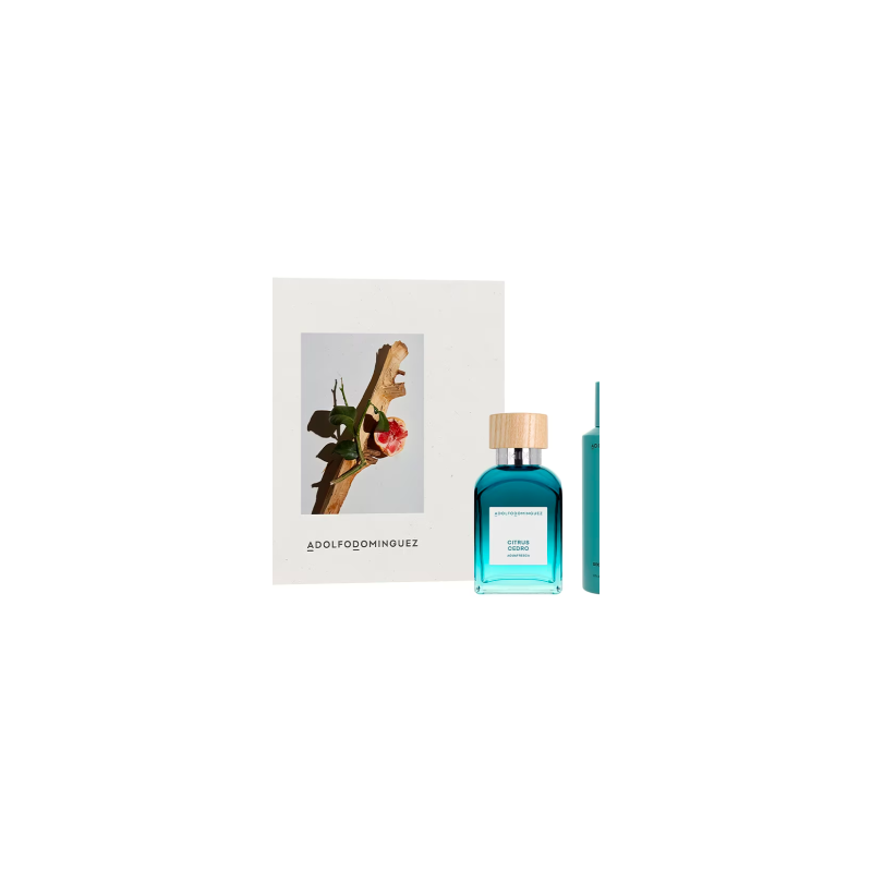 Set de fragancia Adolfo Dominguez Agua Fresca Citrus Cedro para hombre