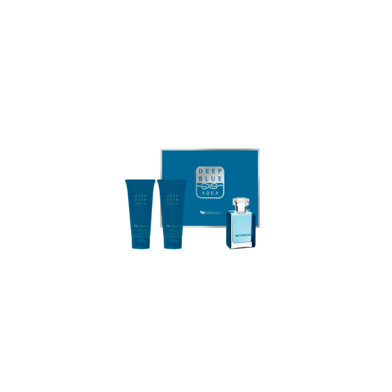 Set de fragancia Ferrioni Deep Blue para hombre
