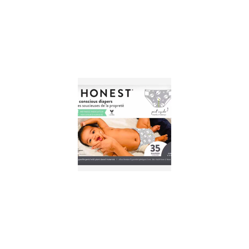 Pañales Honest Pandas etapa 1 unisex 35 piezas