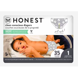 Pañales Honest Pandas etapa 1 unisex 35 piezas