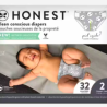 Pañales Honest Pandas etapa 2 unisex 32 piezas