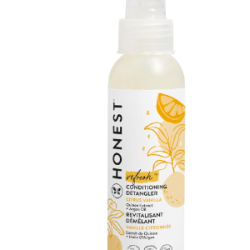 The Honest Company – Espray acondicionador desenredante, naranja dulce con aroma a vainilla | Acondicionador ligero sin enjuague